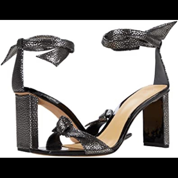 Alexandre Birman clarita 85 square pilar metallic Graphite/black 39.5 NWB - Picture 2 of 10